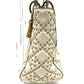 Dior M0579CVNZ030ETF Cannage Tote Bag, Lady Dior Handbag, Leather, White, Women's