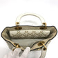 Dior M0579CVNZ030ETF Cannage Tote Bag, Lady Dior Handbag, Leather, White, Women's