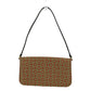 CELINE C Macadam Handbag, Mini Handbag, Accessory Pouch, Canvas/Leather, Women's, Khaki/Red