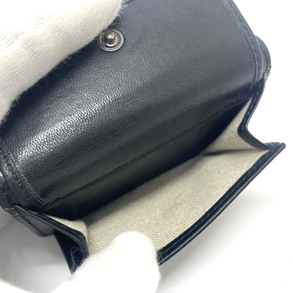 JIMMY CHOO スタースタッズ ウォレット コンパクト ミニウォレット 3つ折り財布 レザー レディース ブラック