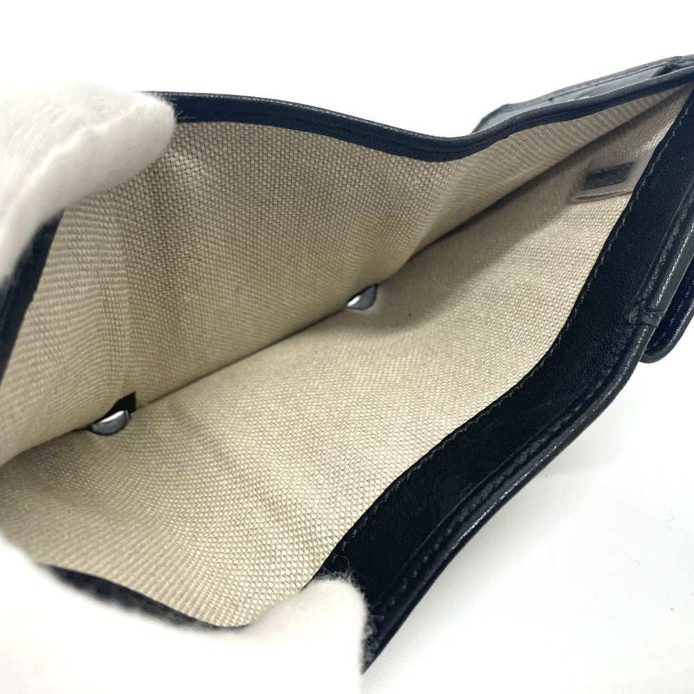 JIMMY CHOO スタースタッズ ウォレット コンパクト ミニウォレット 3つ折り財布 レザー レディース ブラック