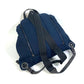 BOTTEGA VENETA 409595 Intrecciato Backpack, Nylon/Leather, Men's, Navy/Brown