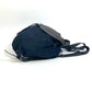 BOTTEGA VENETA 409595 Intrecciato Backpack, Nylon/Leather, Men's, Navy/Brown