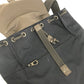 BOTTEGA VENETA 409595 Intrecciato Backpack, Nylon/Leather, Men's, Navy/Brown