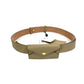 BURBERRY 8012136 ENVELOPE Pants Belt, Leather, Women's, Latte Beige