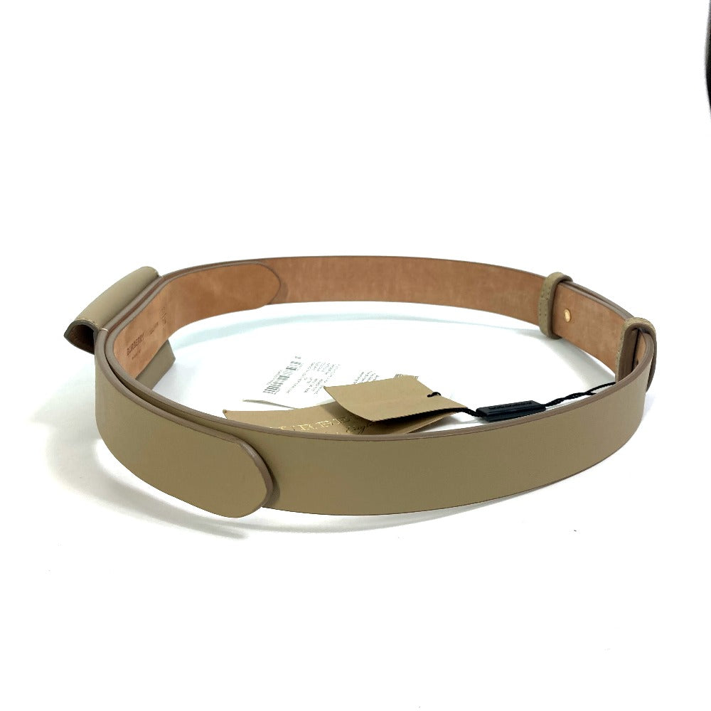 BURBERRY 8012136 ENVELOPE Pants Belt, Leather, Women's, Latte Beige