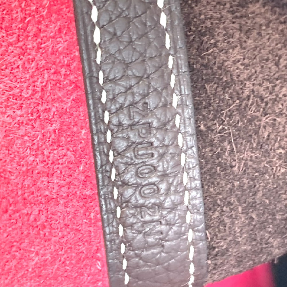 HERMES ピコタンロック 22 MM カザック トートバッグ カバン バイカラー ハンドバッグ トリヨンクレマンス レディース レッド/ブラウン