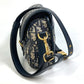 Dior M9319UTZQ Oblique Bobby Crossbody Pochette Shoulder Bag in Canvas/Leather, Navy