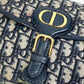 Dior M9319UTZQ Oblique Bobby Crossbody Pochette Shoulder Bag in Canvas/Leather, Navy