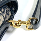 Dior M9319UTZQ Oblique Bobby Crossbody Pochette Shoulder Bag in Canvas/Leather, Navy