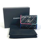 CHANEL CC Coco Mark Small Flap Compact Wallet, Tri-fold Lambskin, Women's, Black
