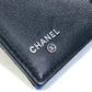 CHANEL CC Coco Mark Small Flap Compact Wallet, Tri-fold Lambskin, Women's, Black
