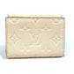 LOUIS VUITTON M81071 Monogram Empreinte Wallet, Portefeuille Metis Trifold Wallet, Monogram Empreinte Leather, Women's, Creme