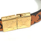 LOUIS VUITTON M6774F Monogram Canvas Bracelet, LV Crafty Reversible Accessory, Brown, Women's