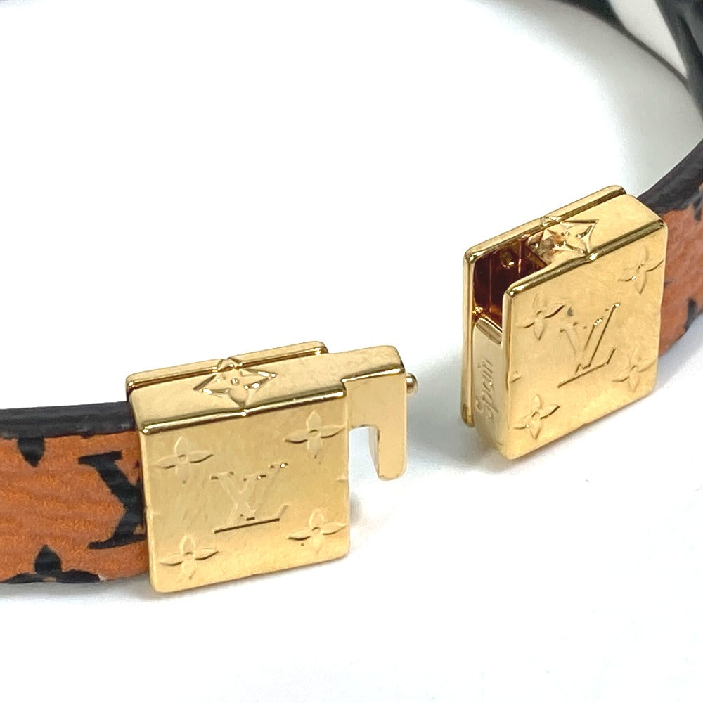 LOUIS VUITTON M6774F Monogram Canvas Bracelet, LV Crafty Reversible Accessory, Brown, Women's