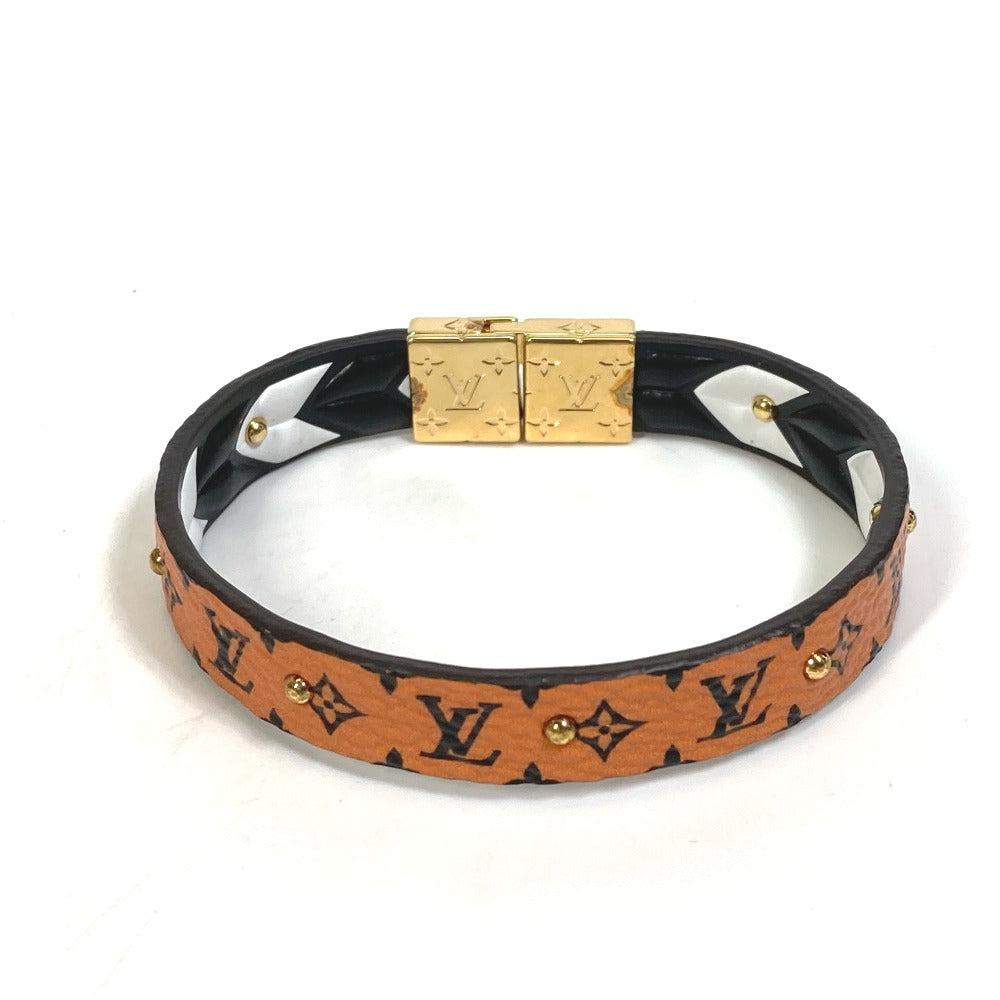 LOUIS VUITTON M6774F Monogram Canvas Bracelet, LV Crafty Reversible Accessory, Brown, Women's
