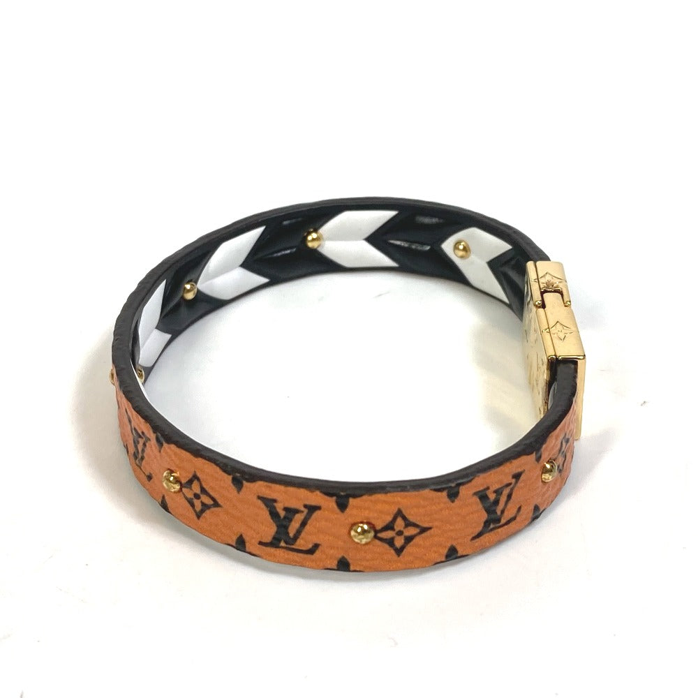 LOUIS VUITTON M6774F Monogram Canvas Bracelet, LV Crafty Reversible Accessory, Brown, Women's