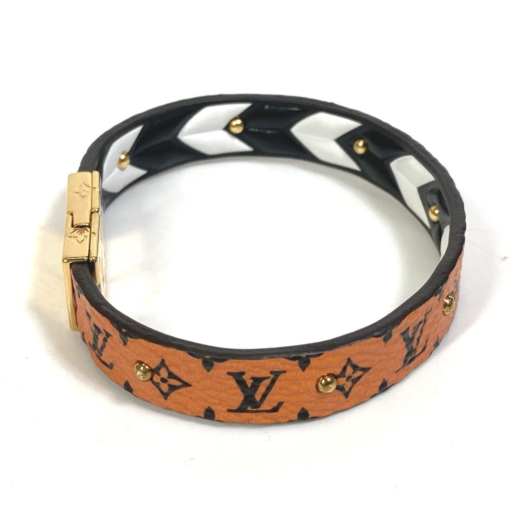 LOUIS VUITTON M6774F Monogram Canvas Bracelet, LV Crafty Reversible Accessory, Brown, Women's
