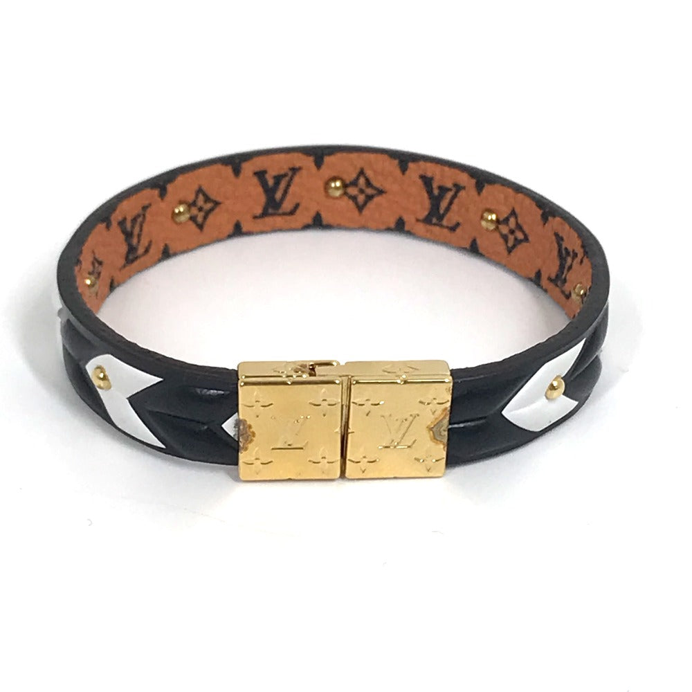 LOUIS VUITTON M6774F Monogram Canvas Bracelet, LV Crafty Reversible Accessory, Brown, Women's