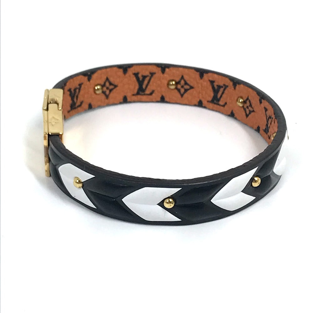 LOUIS VUITTON M6774F Monogram Canvas Bracelet, LV Crafty Reversible Accessory, Brown, Women's