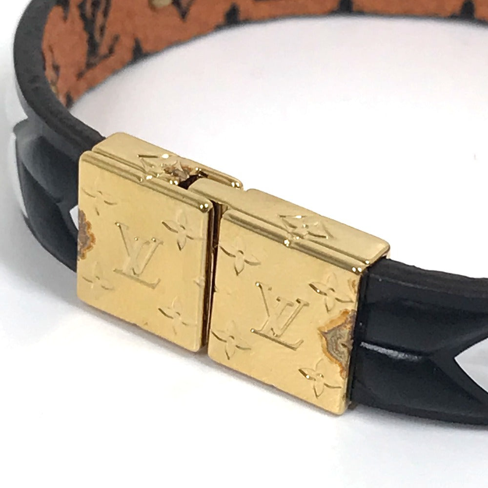 LOUIS VUITTON M6774F Monogram Canvas Bracelet, LV Crafty Reversible Accessory, Brown, Women's