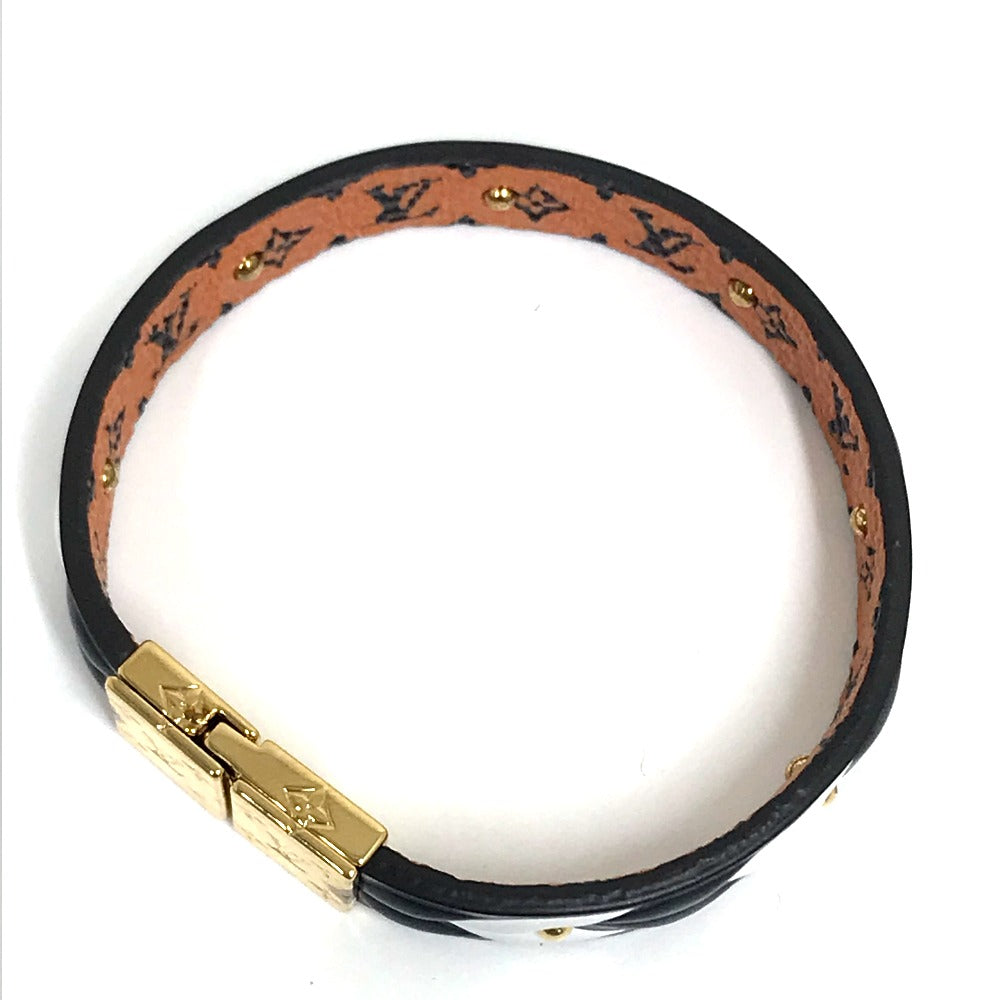 LOUIS VUITTON M6774F Monogram Canvas Bracelet, LV Crafty Reversible Accessory, Brown, Women's