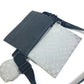 LOUIS VUITTON M59682 damier glitter Trio pouch NM bag coin purse pouch Crossbody Shoulder Bag Leather / Taurillon ClemenceLeather Silver/Black Used