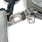 LOUIS VUITTON M59682 damier glitter Trio pouch NM bag coin purse pouch Crossbody Shoulder Bag Leather / Taurillon ClemenceLeather Silver/Black Used