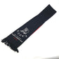 GUCCI BE LOVED Logo Scarf with Fringe, Men's Wool, Black