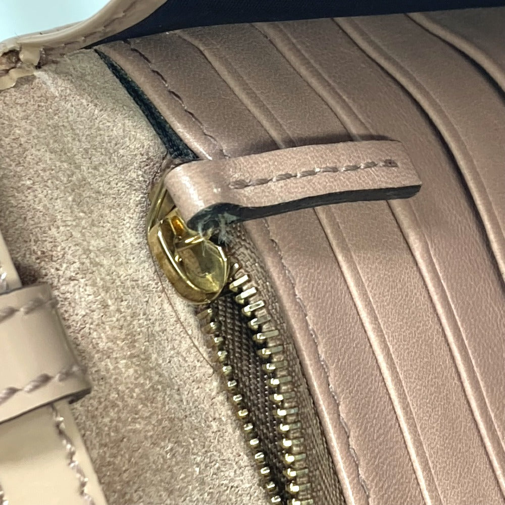 GUCCI 354086 GG/Gucci Nice/2-Way Bag Shoulder Wallet/Shoulder Bag, Enamel, Women's, Beige