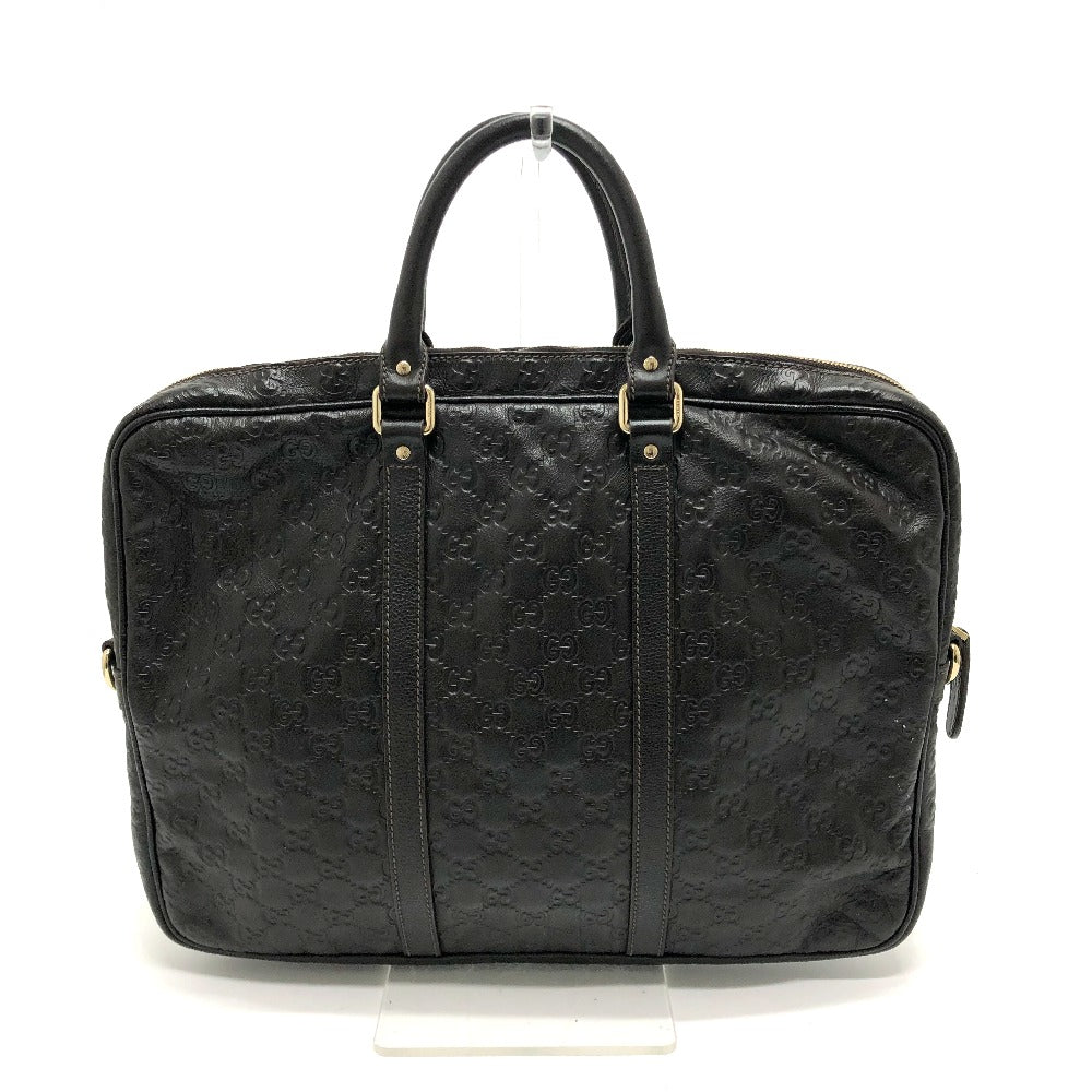 GUCCI 201480 Shima Line Handbag/Bag/Business Bag/Briefcase Leather Men's Brown