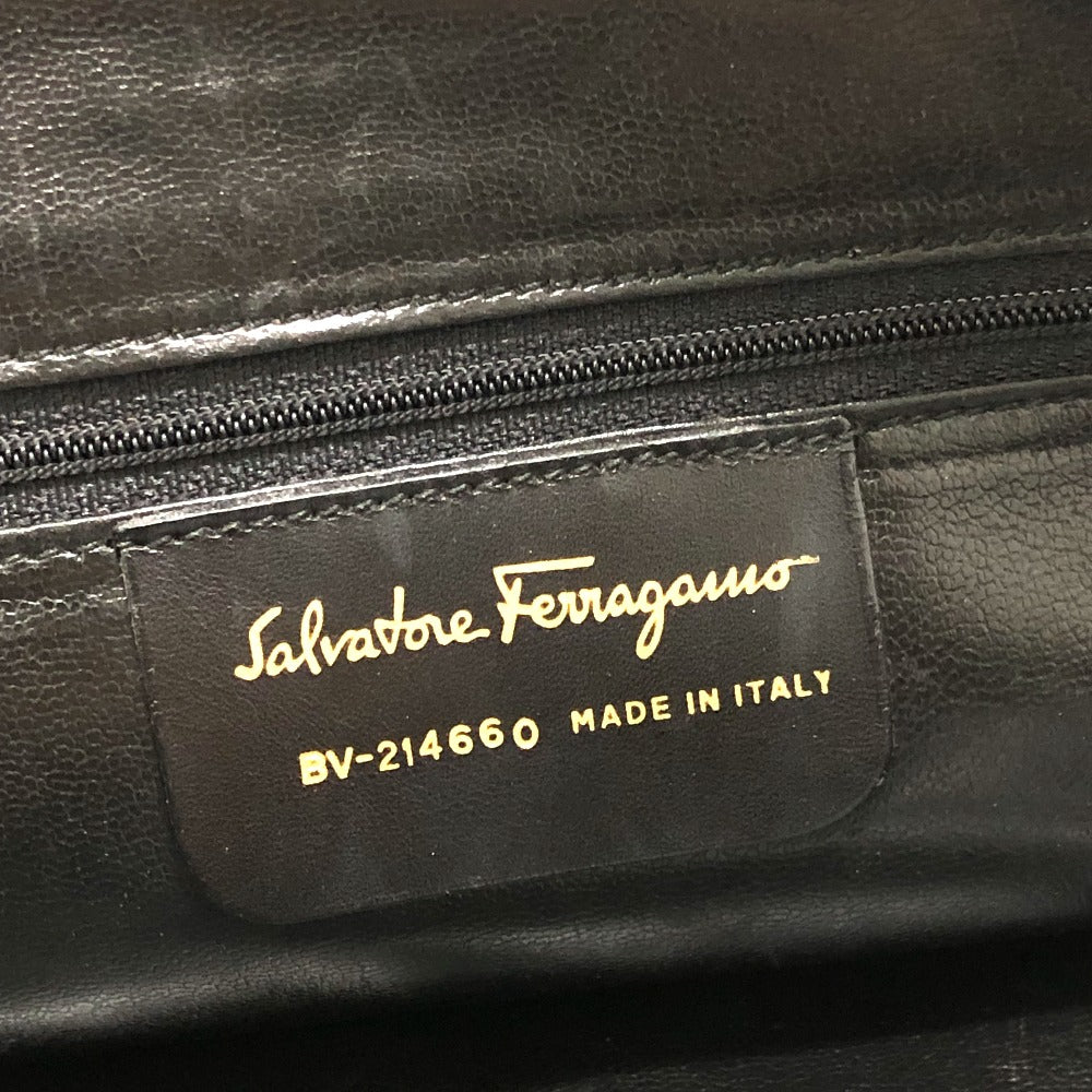 Salvatore Ferragamo quilted shoulder bag in brown suede/leather for women