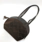 Salvatore Ferragamo quilted shoulder bag in brown suede/leather for women