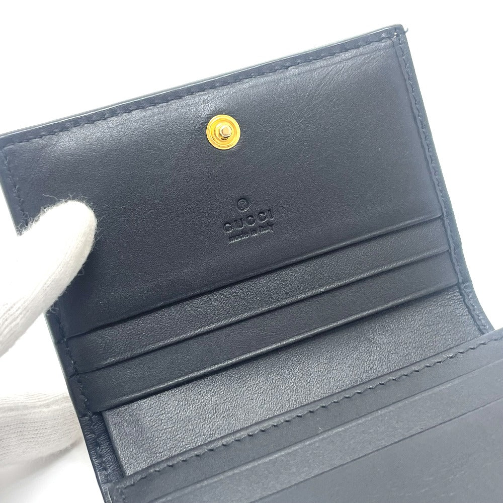 GUCCI 508057 GG BEE Compact Wallet, Bifold Wallet, GG Supreme Canvas, Men's, Beige
