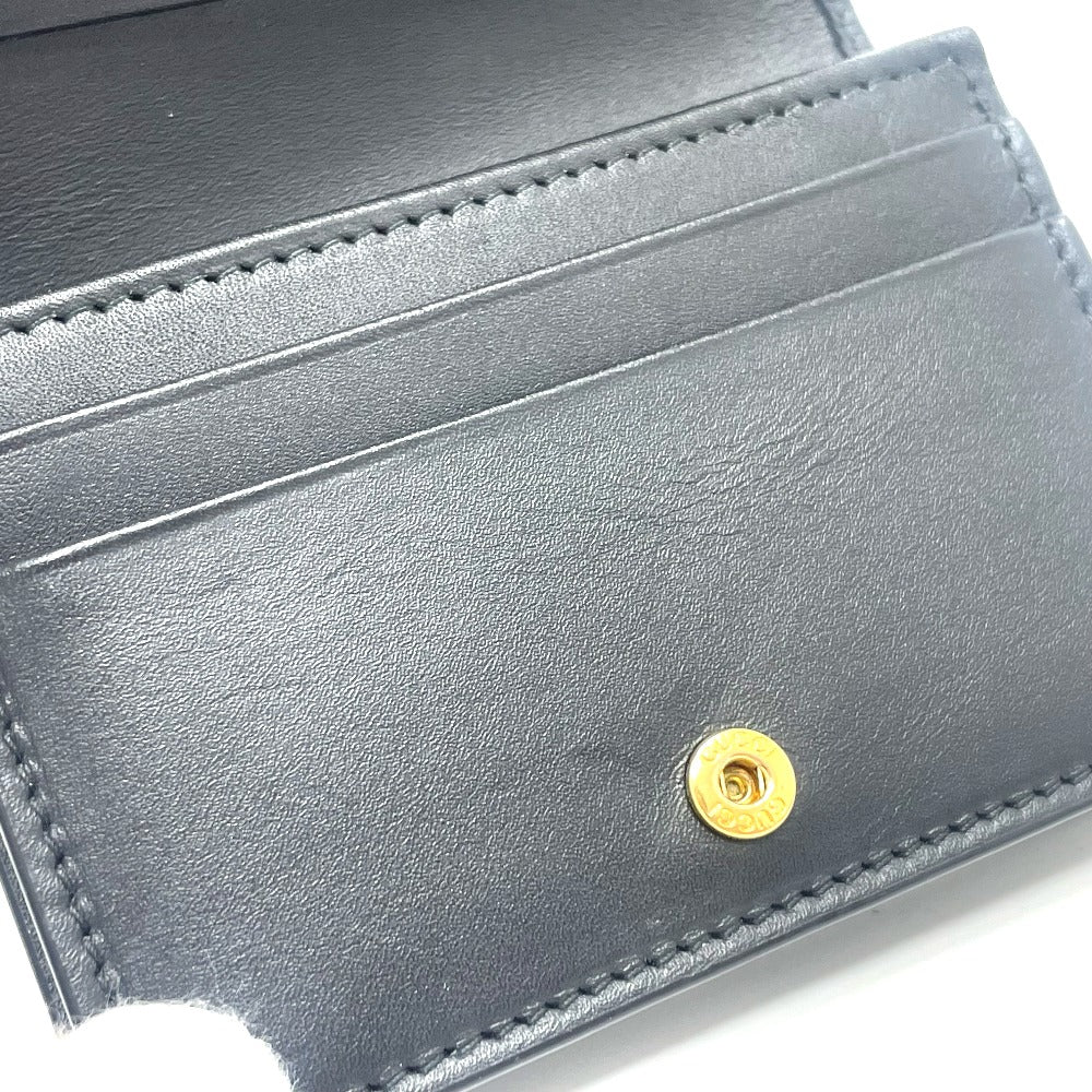 GUCCI 508057 GG BEE Compact Wallet, Bifold Wallet, GG Supreme Canvas, Men's, Beige