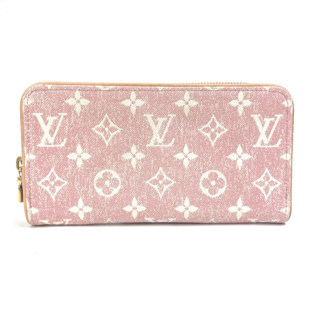LOUIS VUITTON M81182 Monogram Denim Zippy Wallet Long Wallet Monogram Denim Women's Pink