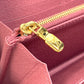 LOUIS VUITTON M81182 Monogram Denim Zippy Wallet Long Wallet Monogram Denim Women's Pink