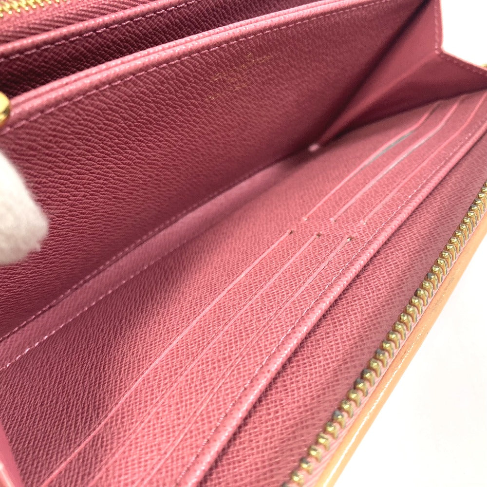 LOUIS VUITTON M81182 Monogram Denim Zippy Wallet Long Wallet Monogram Denim Women's Pink