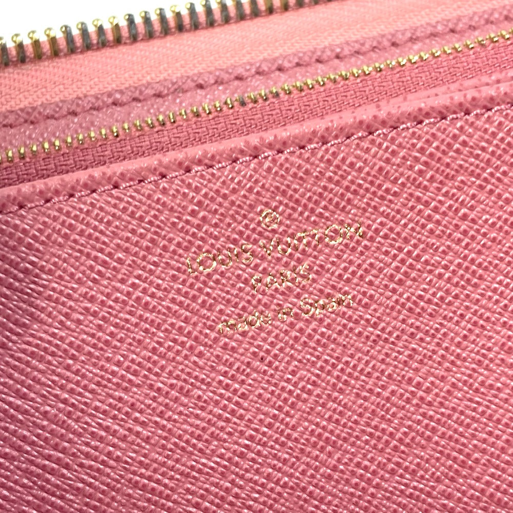 LOUIS VUITTON M81182 Monogram Denim Zippy Wallet Long Wallet Monogram Denim Women's Pink
