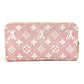 LOUIS VUITTON M81182 Monogram Denim Zippy Wallet Long Wallet Monogram Denim Women's Pink