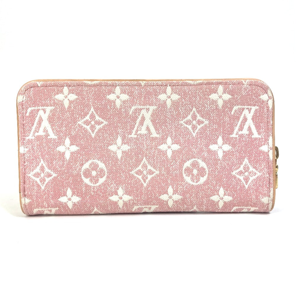 LOUIS VUITTON M81182 Monogram Denim Zippy Wallet Long Wallet Monogram Denim Women's Pink