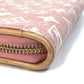LOUIS VUITTON M81182 Monogram Denim Zippy Wallet Long Wallet Monogram Denim Women's Pink