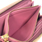 LOUIS VUITTON M81182 Monogram Denim Zippy Wallet Long Wallet Monogram Denim Women's Pink