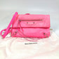 BALENCIAGA 431650 Classic Envelope Pochette Bag, 2-Way Shoulder Bag, Crossbody Bag, Clutch Bag, Leather, Women's, Pink