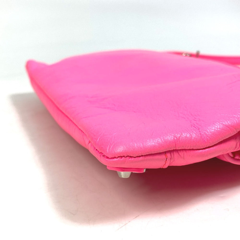 BALENCIAGA 431650 Classic Envelope Pochette Bag, 2-Way Shoulder Bag, Crossbody Bag, Clutch Bag, Leather, Women's, Pink