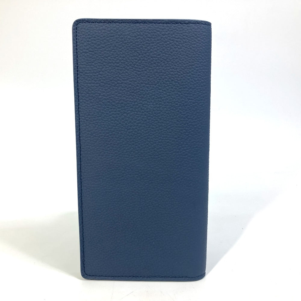 LOUIS VUITTON M81810 Portefeuille Brazza NM Bifold Long Wallet, Leather, Men's, Marine Navy