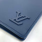 LOUIS VUITTON M81810 Portefeuille Brazza NM Bifold Long Wallet, Leather, Men's, Marine Navy