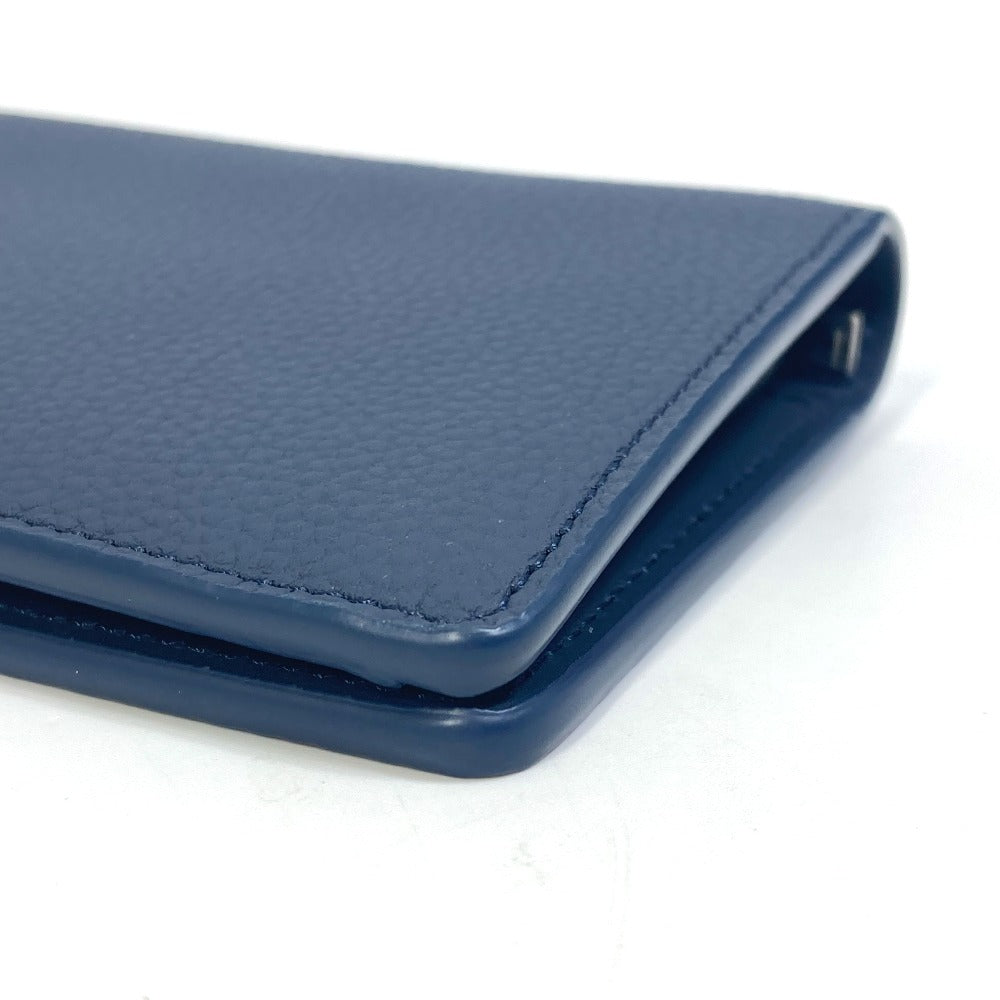 LOUIS VUITTON M81810 Portefeuille Brazza NM Bifold Long Wallet, Leather, Men's, Marine Navy