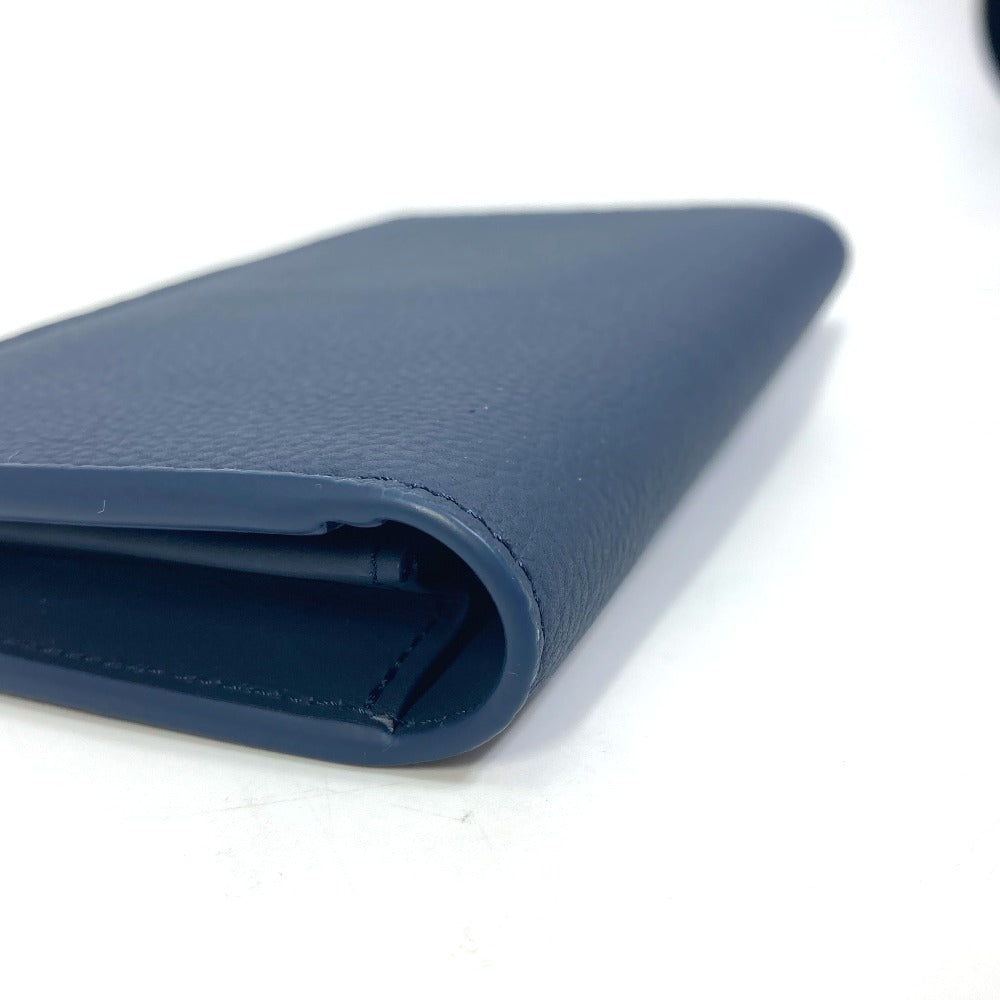 LOUIS VUITTON M81810 Portefeuille Brazza NM Bifold Long Wallet, Leather, Men's, Marine Navy