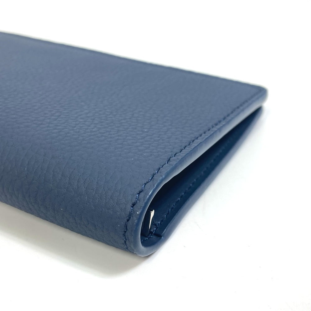 LOUIS VUITTON M81810 Portefeuille Brazza NM Bifold Long Wallet, Leather, Men's, Marine Navy